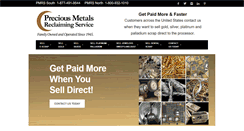 Desktop Screenshot of preciousmetalsreclaiming.com